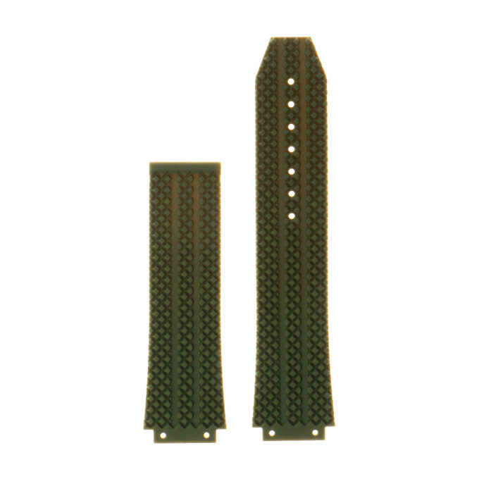 R.hb1.11 Silicone Rubber Strap For Hublot In Green 2