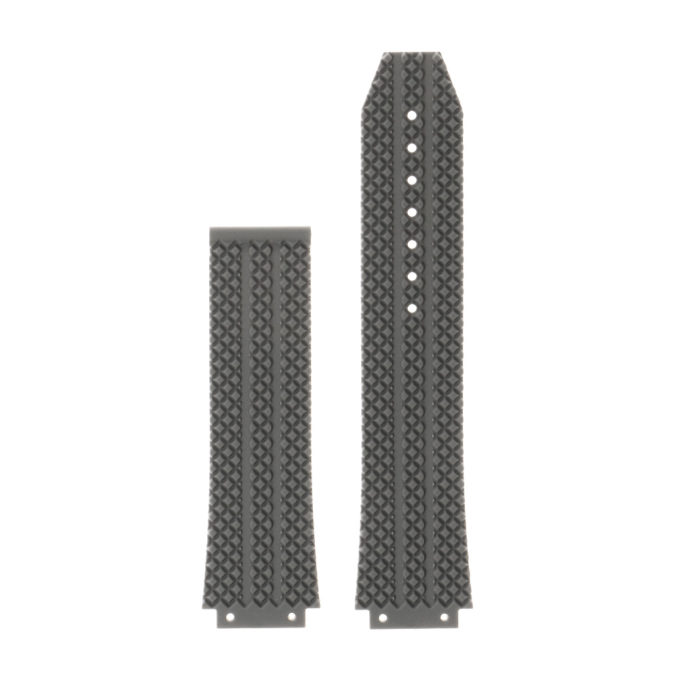 R.hb1.7 Silicone Rubber Strap For Hublot In Grey 2
