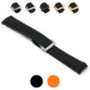 r.om1.1.bs Gallery Black (Brushed Silver Clasp) StrapsCo Silicone Rubber Watch Band Strap With Deployant Clasp For Omega Seamaster