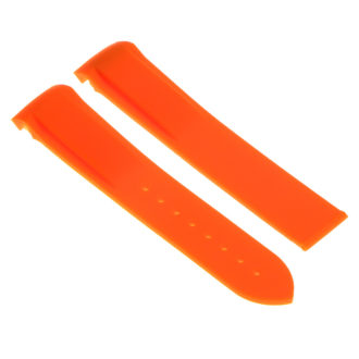 R.om1.12 Silicone Rubber Strap For Omega In Orange