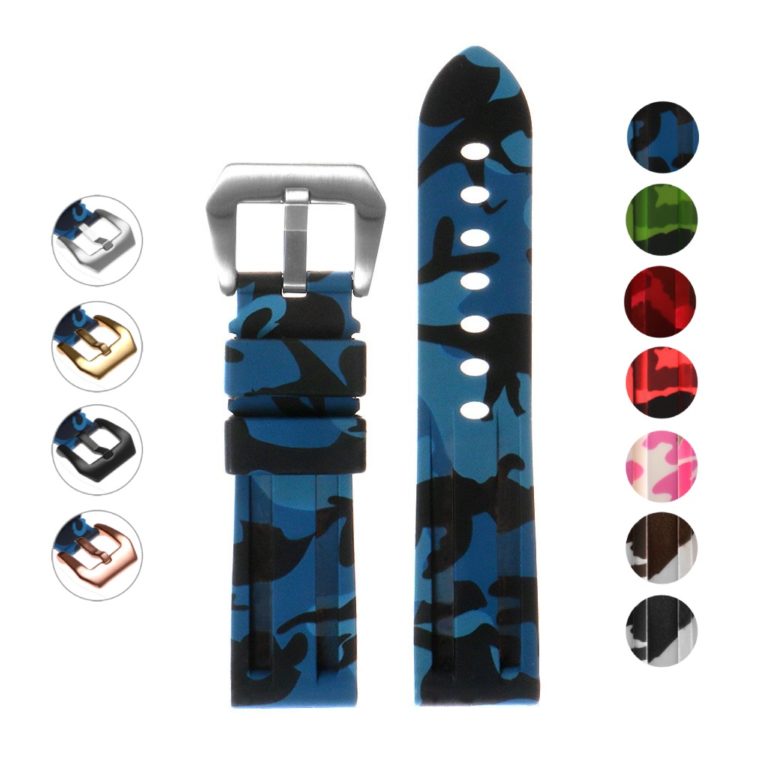 Heavy Duty Camo Rubber Watch Band | StrapsCo