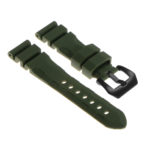 R.pn3.11.mb Silicone Rubber Strap In Green W Matte Black Buckle