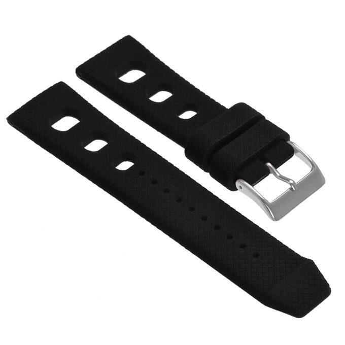 R.ra1.1 Silicone Rubber Rally Strap In Black