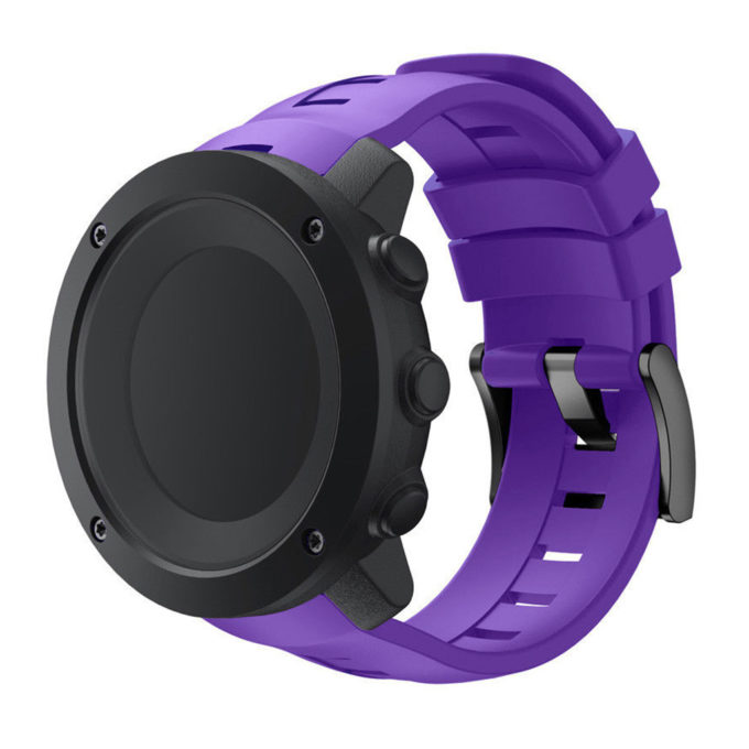 Su.r6.18 Silicone Rubber Strap For Sunnto Ambit3 In Purple