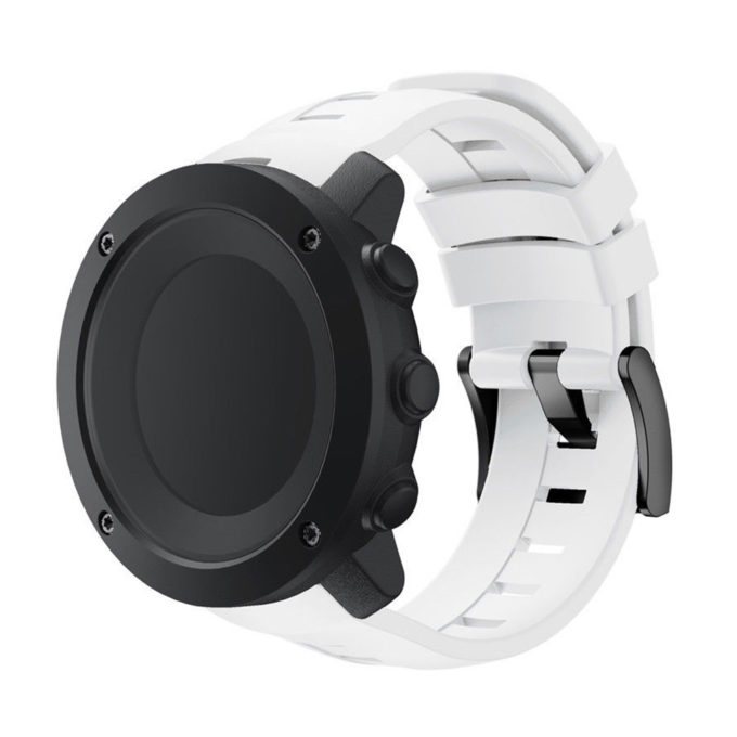 Su.r6.22 Silicone Rubber Strap For Sunnto Ambit3 In White