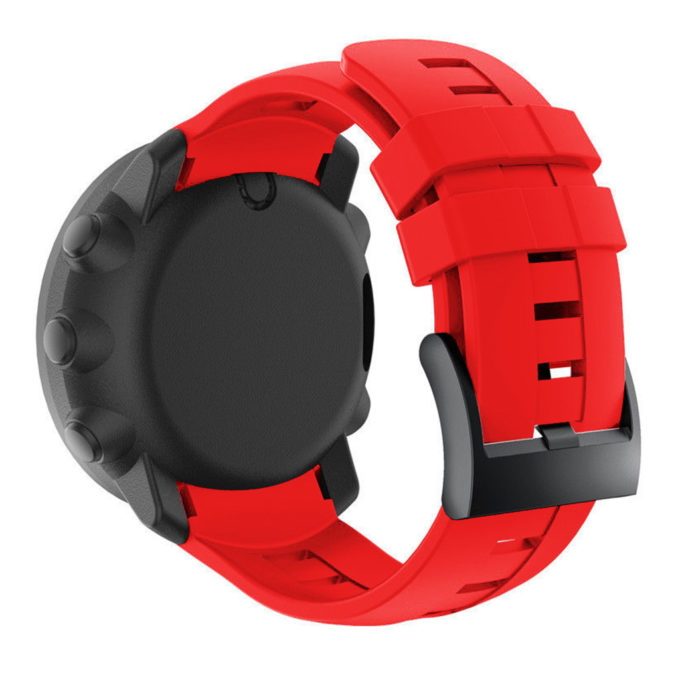 Su.r6.6 Silicone Rubber Strap For Sunnto Ambit3 In Red 2