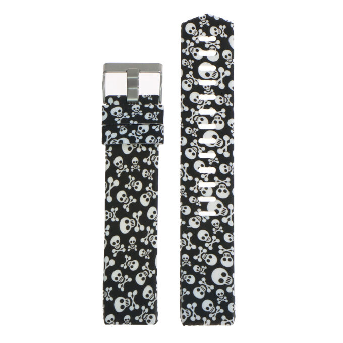 FIXfb.r12.d Silicone Strap For Charge 2 W Skulls And Bones 2