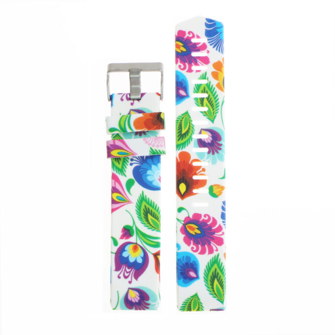 FIXfb.r12.y Silicone Strap For Charge 2 W Alien Colorful Flowers 2