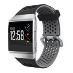 Fb.r17.1.7 Silicone Rubber Sports Strap For Fitbit Ionic In Black And Grey