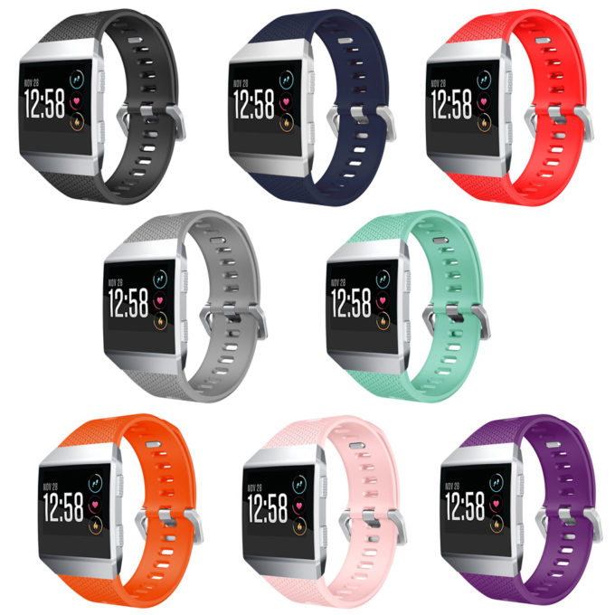 Fb.r18 All Color Fitbit Ionic Silicone Rubber Sports Strap