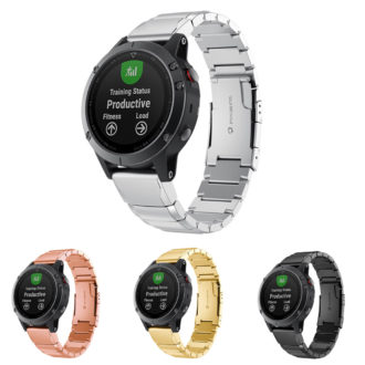 Garmin Fenix 5 Plus argent avec bracelet noir - 365Rider