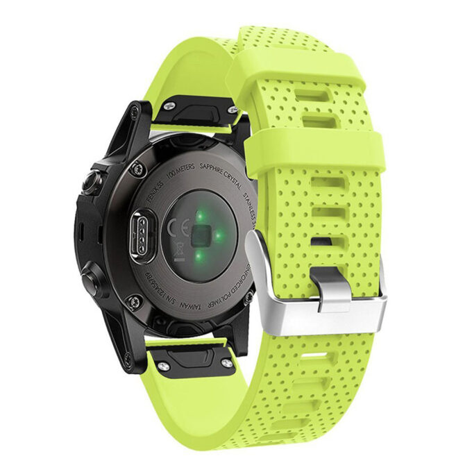G.r16.11 Replacement Strap Band For Garmin Fenix 5S In Lime Green 2