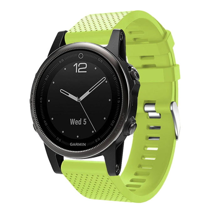 G.r16.11 Replacement Strap Band For Garmin Fenix 5S In Lime Green