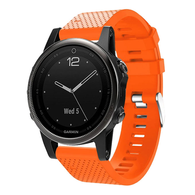 G.r16.12 Replacement Strap Band For Garmin Fenix 5S In Orange