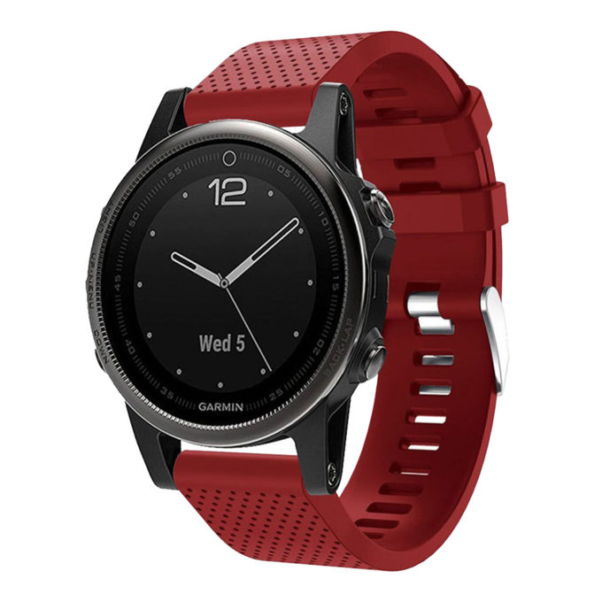 G.r16.6 Replacement Strap Band For Garmin Fenix 5S In Red