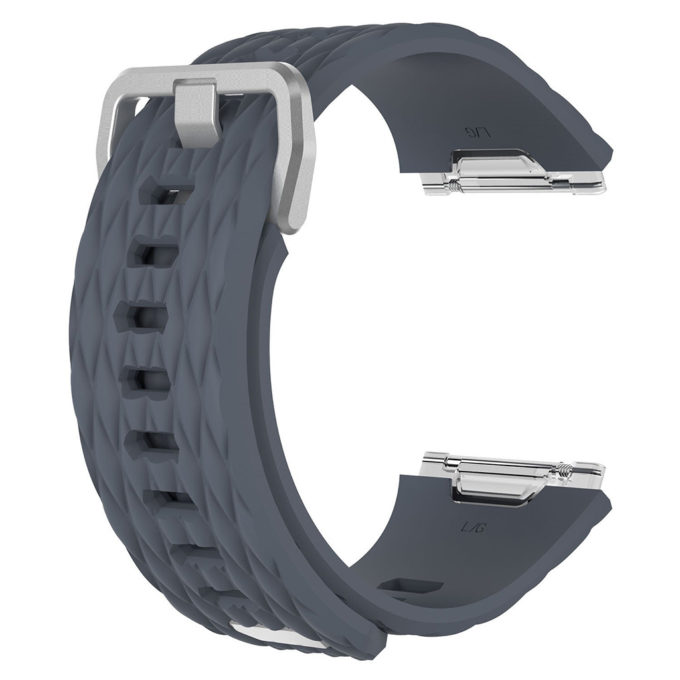 Fb.r20.7 Silicone Rubber Strap For Fitbit Ionic In Grey 2