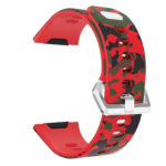 Fb.r22.6 Camo Silcone Rubber Strap In Red 2