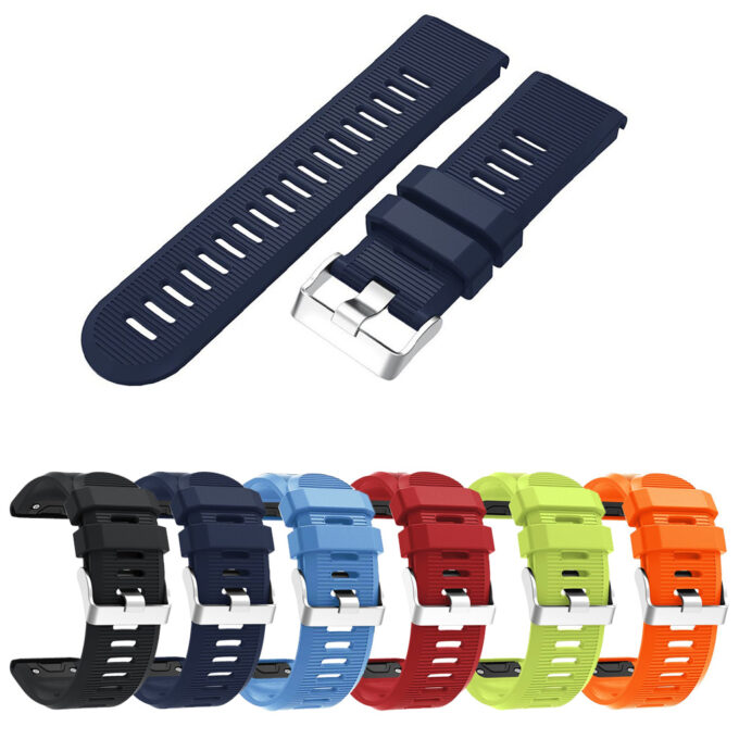 G.r17.5 Gallery Replacement Strap Band For Garmin Fenix 5X In Blue