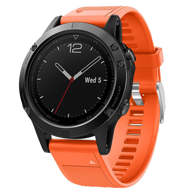 G.r18.12 Replacement Strap Band For Garmin Fenix 5 In Orange