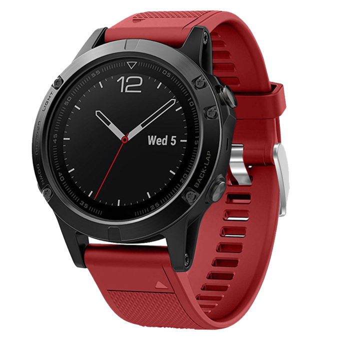 G.r18.6 Replacement Strap Band For Garmin Fenix 5 In Red