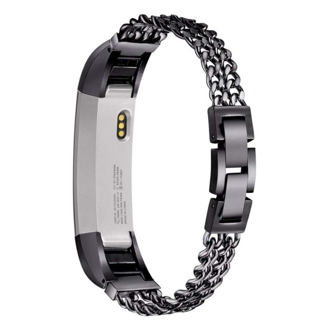 Fb.m43.mb Chain Link Bracelet Band Strap For Fitbit Alta In Matte Black 2