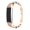 Fb.m44.rg.5 Elegant Bracelet With Rhinestones For Fitbit Alta & Alta HR Rose Gold With Aqua Stones