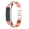 Fb.m45.rg.22 Rhinestone Bracelet For Fitbit Alta & HR In Rose Gold W White Stones