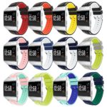 Fb.r21 All Color Silicone Rubber Sport Strap With Accent Color