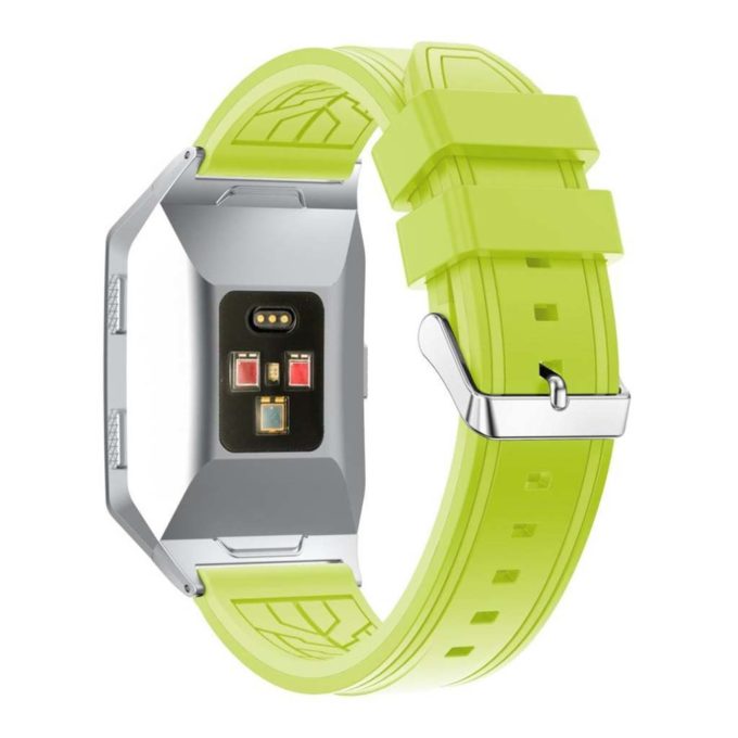 Fb.r21.11 Silicone Rubber Sport Strap With Accent Color In Lime Green 2
