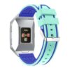 Fb.r21.11.5 Silicone Rubber Sport Strap With Accent Color In Mint Green And Blue 2