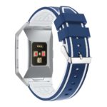 Fb.r21.5.22 Silicone Rubber Sport Strap With Accent Color In Blue And White 2