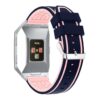 Fb.r21.5a.13 Silicone Rubber Sport Strap With Accent Color In Mindnight Blue And Pink 2