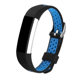 Fb.r23.1.5 Perforated Rubber Strap For Fibit Alta & HR In Black And Blue