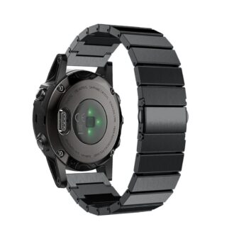 G.m15.mb Black Stainless Steel Band Strap For Garmin Fenix 5S 2