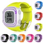 G.r19.11 Gallery Silicone Strap For Garmin Forerunner 10 15 In Lime Green