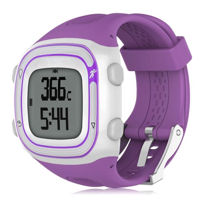 G.r19.18 Silicone Strap For Garmin Forerunner 10 15 In Purple 2