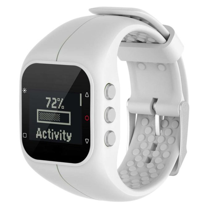 P.r2.22 Strap For Polar A300 Fitness Watch In White