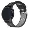 S.r6.1.7 Silicone Sport Quick Release Strap For Gear S3 In Black And Grey