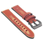 St13.3.mb Destroyed Thick Leather Strap In Tan
