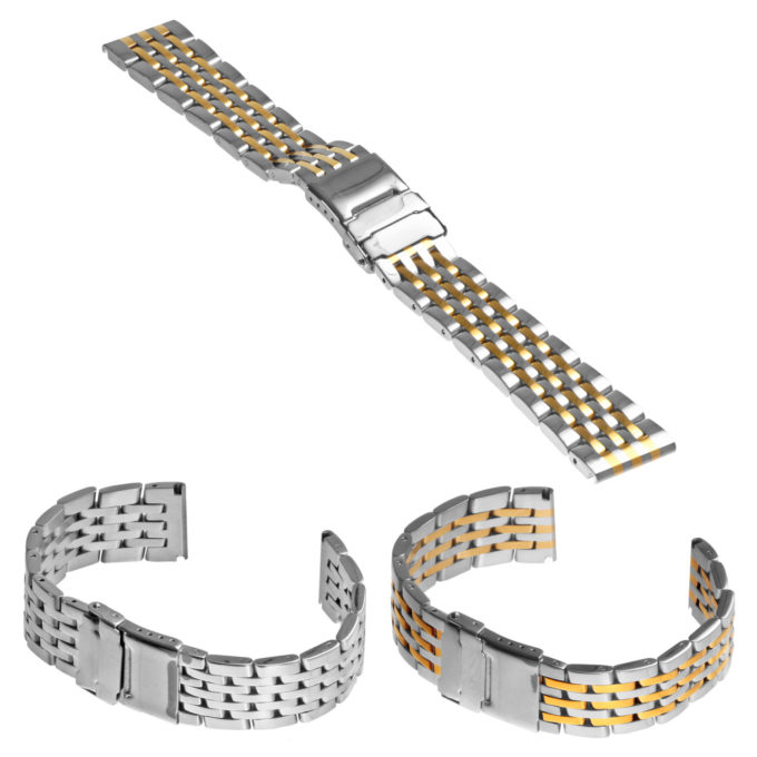 Brt1.2t Gallery Breitlan Stainless Steel 7 Link Bracelet Two Tone 3