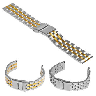 Brt2.2t Gallery Breigling 5 Link Stainless Steel Strap Two Tone