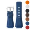 br7. Gallery Blue DASSARI Leather Watch Strap for Bell & Ross