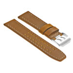 Lmx1.17 Vintage Leather Strap In Biege 3