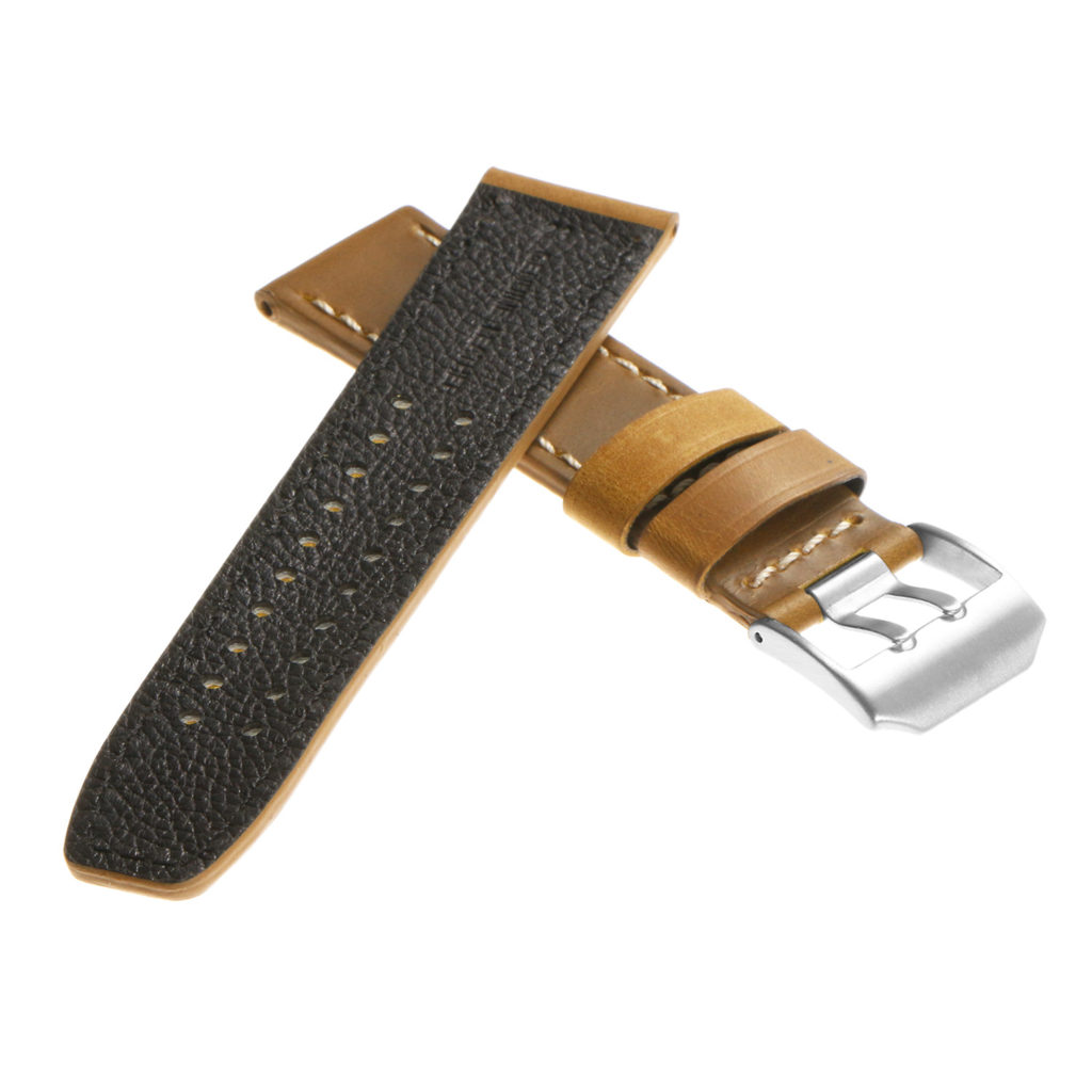 DASSARI 23mm Vintage Leather Watch Strap for Luminox Evo | StrapsCo