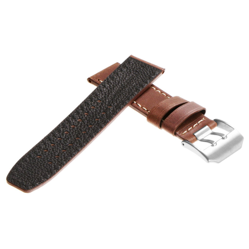 DASSARI 23mm Vintage Leather Watch Strap for Luminox Evo | StrapsCo