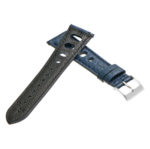 Ra5.5 DASSARI Leather Rally Strap In Blue 3