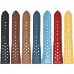 ra6 All Colors DASSARI Perforated Leather Rally Watch Band Strap 18mm 19mm 20mm 21mm 22mm