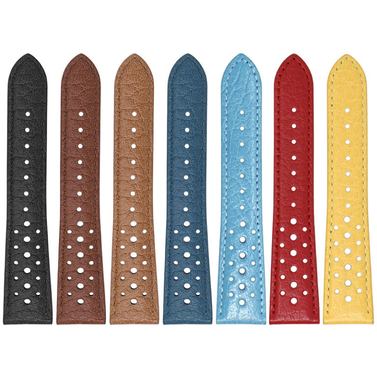 DASSARI Perforated Leather Rally Strap - Quick Release | StrapsCo