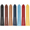Ra6 All Colors DASSARI Perforated Leather Rally Watch Band Strap 18mm 19mm 20mm 21mm 22mm