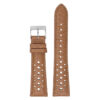 ra6.3 Main Tan DASSARI Perforated Leather Rally Watch Band Strap 18mm 19mm 20mm 21mm 22mm